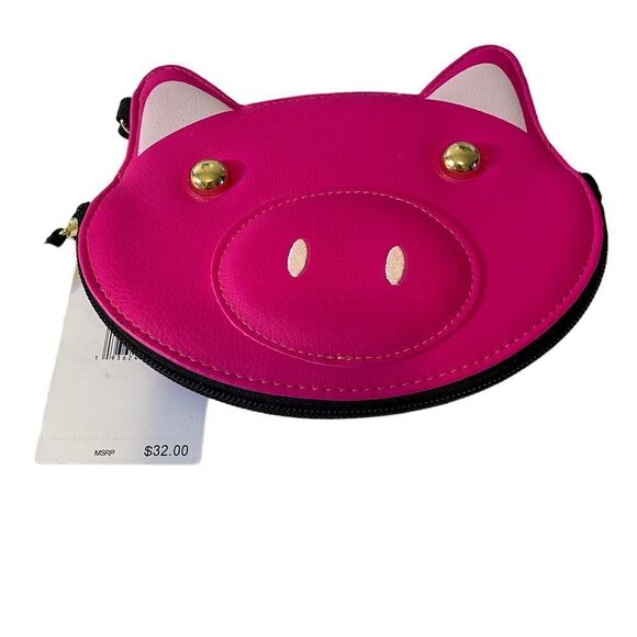 Betsey Johnson Fushia Pig 🐷 Coin Purse. Adorable! - Picture 4 of 4